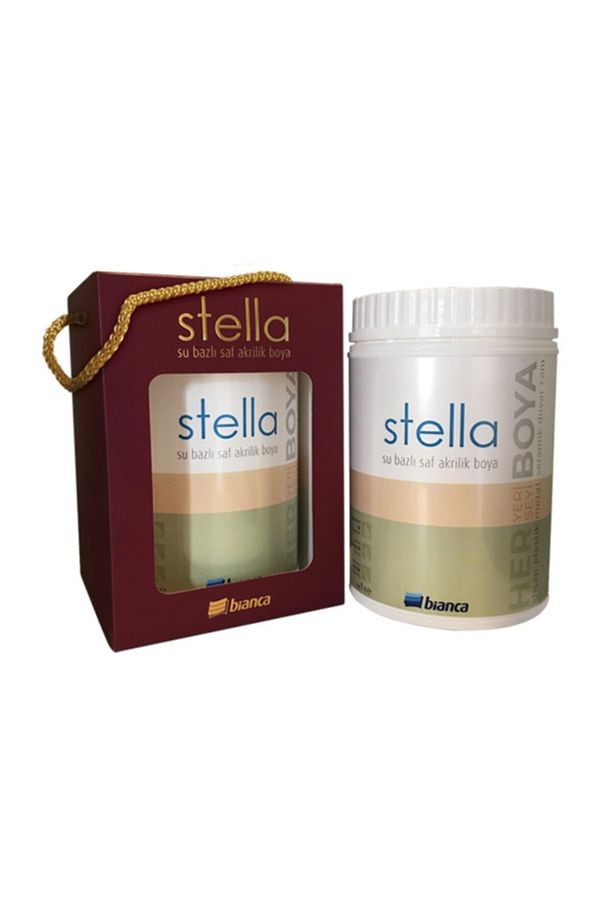 Açık Fildişi Stella Su Bazlı Saf Akrilik Boya 1 Lt