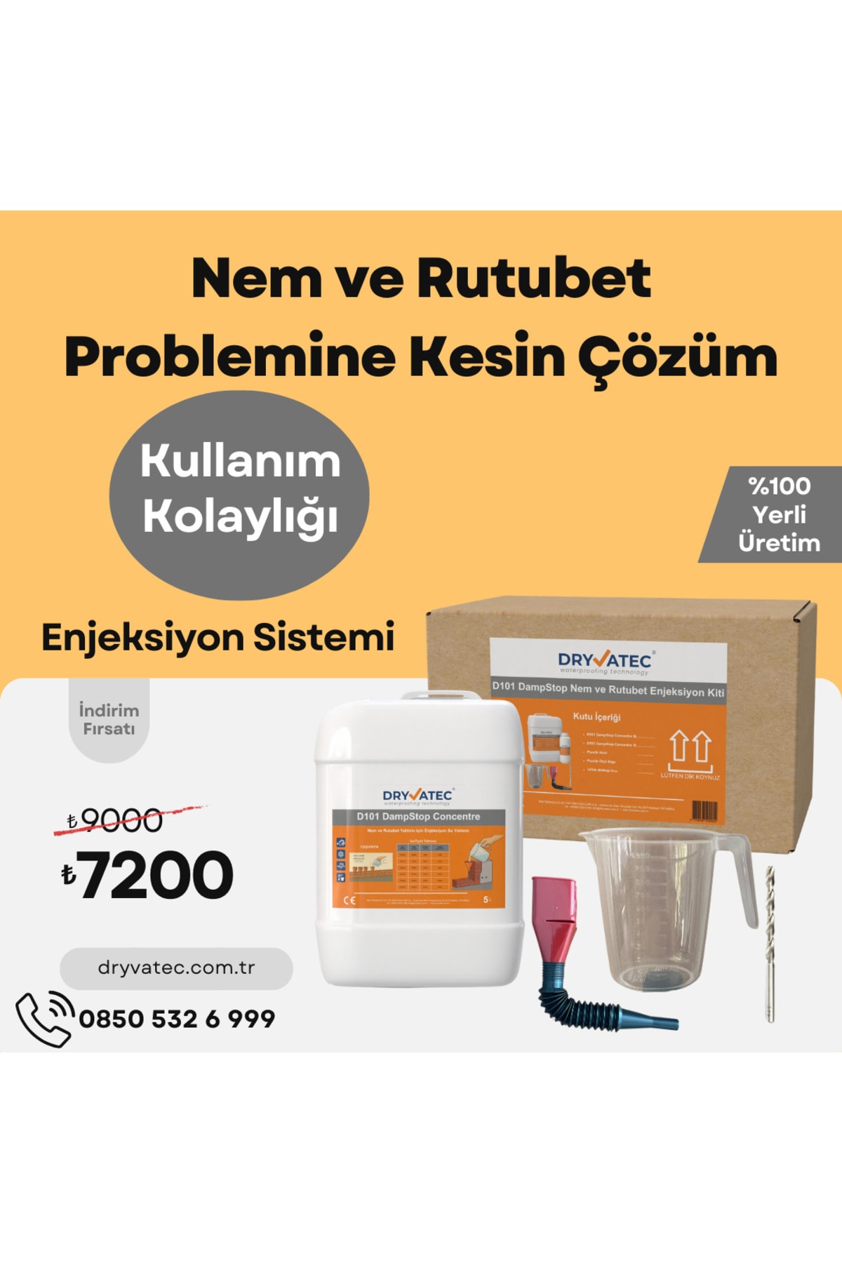 Dampstop Nem Ve Rutubet Enjeksiyon Kiti – Kendi Başına Nem Yalıtımı Yapmak