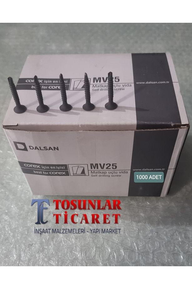 MATKAP UÇLU VİDA 25 MM 1000 ADET
