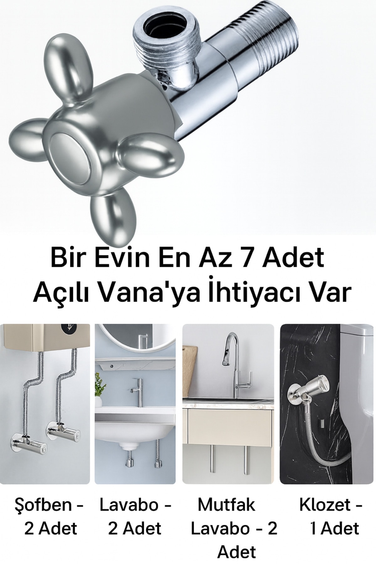Aç Kapa Taharet Musluğu 1/2 - Dayanıklı Pirinç Gövde, Su Tasarruflu ve Uzun Ömürlü