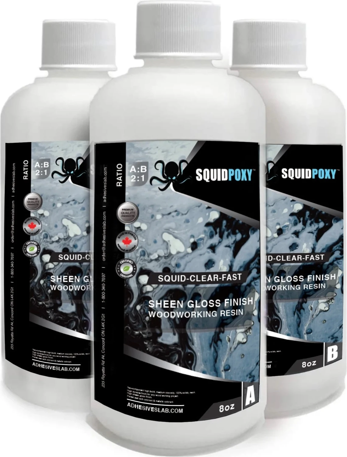 Squıdpoxy Reçine Epoksi (4 Adet A,2 Adet B) + Black Diaomons 10 Renk Epoksi Reçine Boya +Walrus Oıl 237 ml