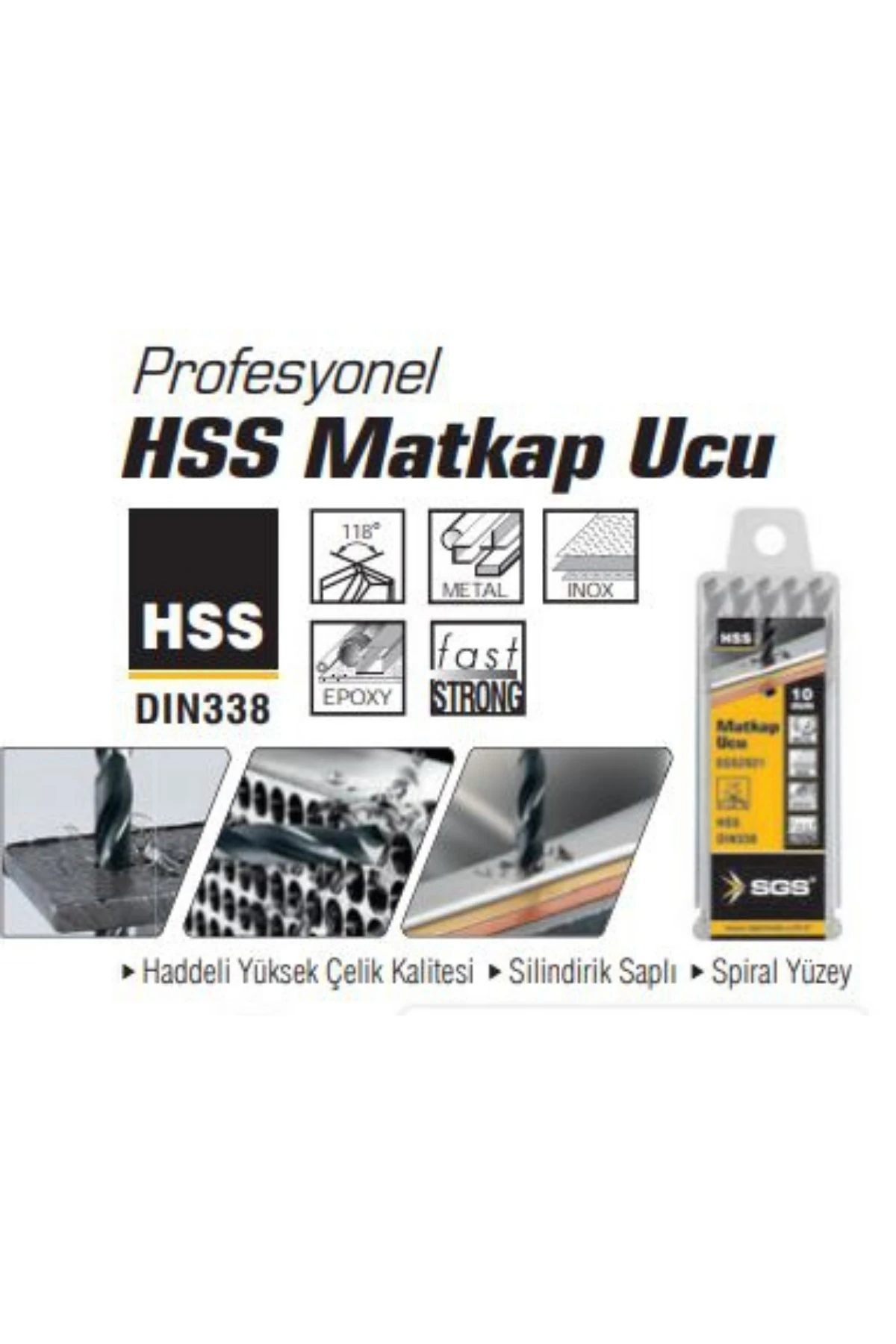 MATKAP UCU HSS 5,0 MM DIN338