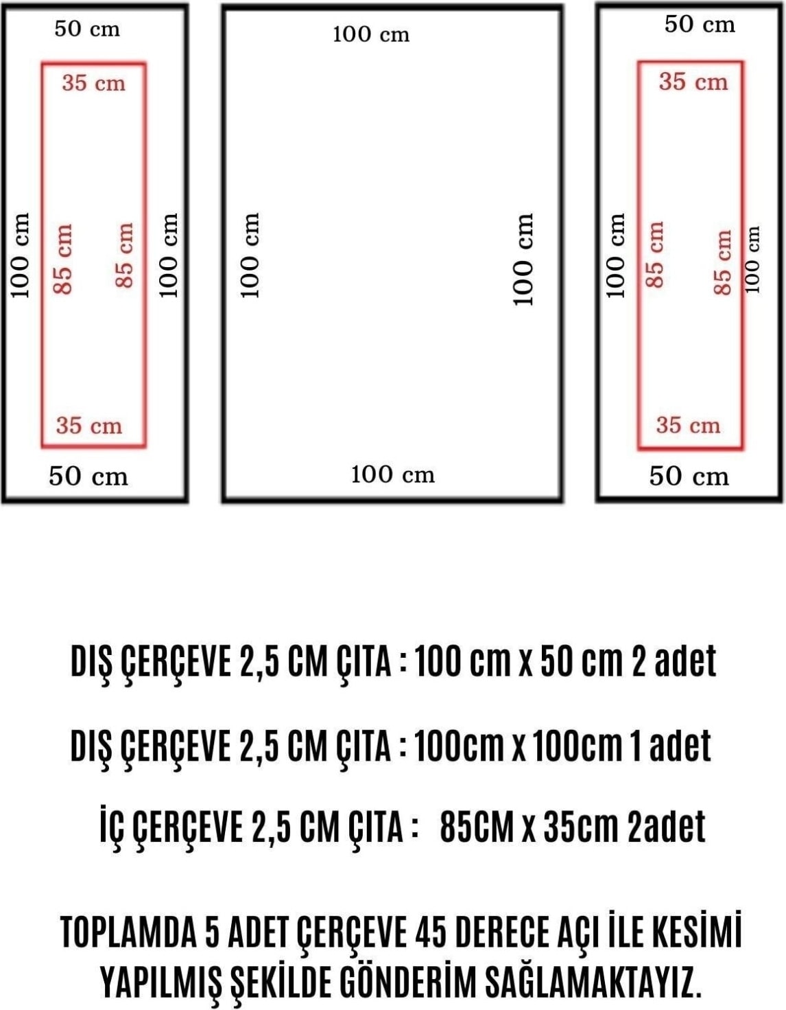 Decozza Dekoratif Boyanabilir Duvar Çıtası Hazır Kesimli 2,5 cm Çıta Duvar Süsü