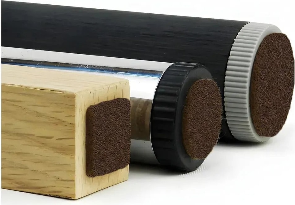 Yapışkanlı Mobilya Masa Sandalye Parke Zemin Ayak Koruyucu Kaydırmaz Keçesi 20 mm (50'lü Paket)