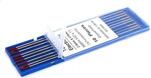 Tungsten Elektrod Kırmızı (Wt-20) 2.4 x 175 mm - 10 Adet 7018000124