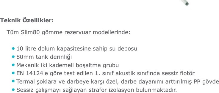 Gömme Rezervuar Asma Klozet Için + Mia Mat Krom Kumanda Paneli