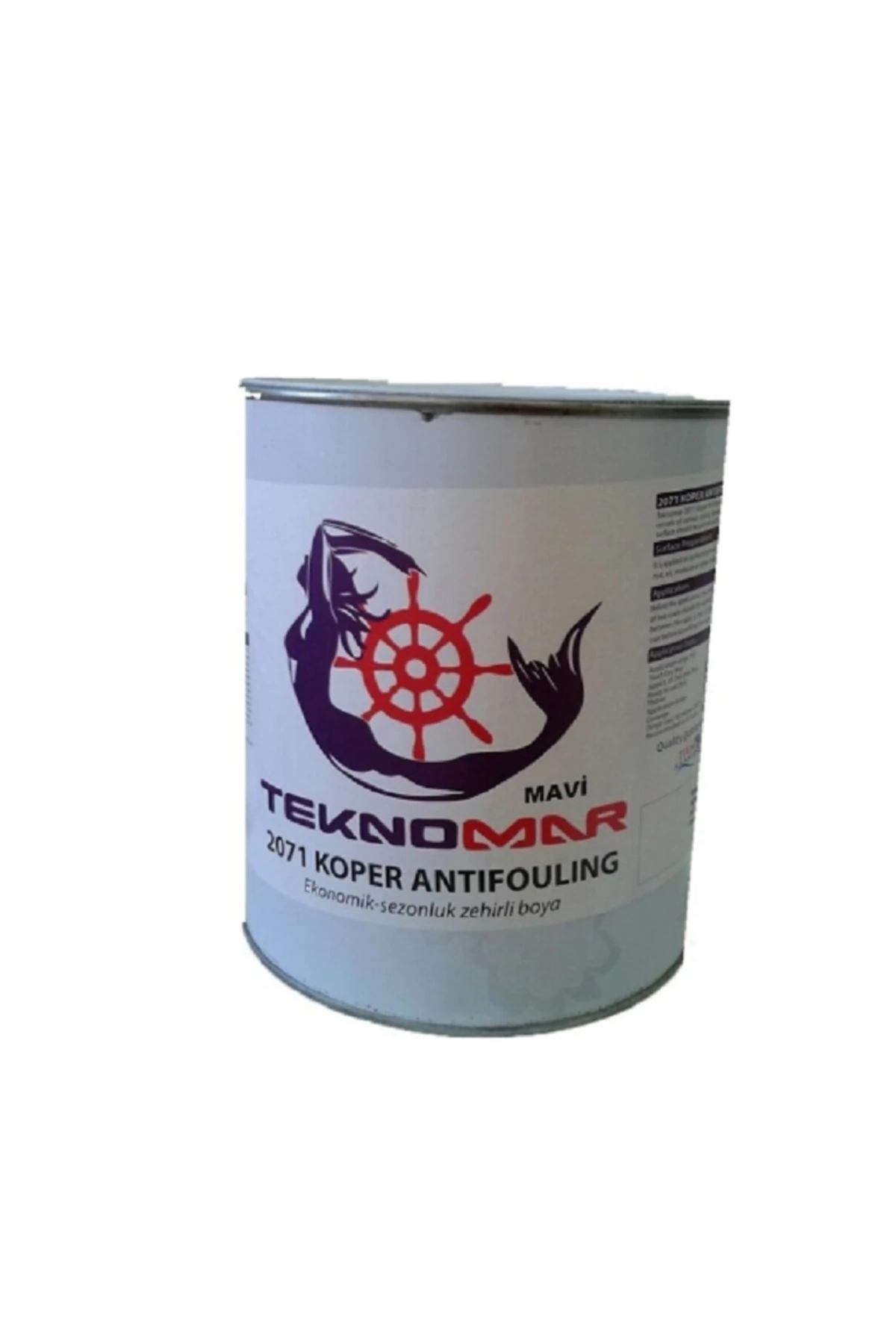 Tekne Zehirli Boya. TEKNOMAR 0.75 Litre. Mavi Zehirli Boya