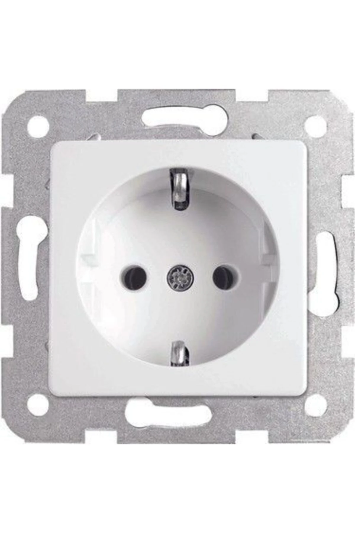 Karre Topraklı Priz - Priz + Çerçeve ( 4 Adet Priz + 4 Adet Çerçeve ) Kampanya Paketi