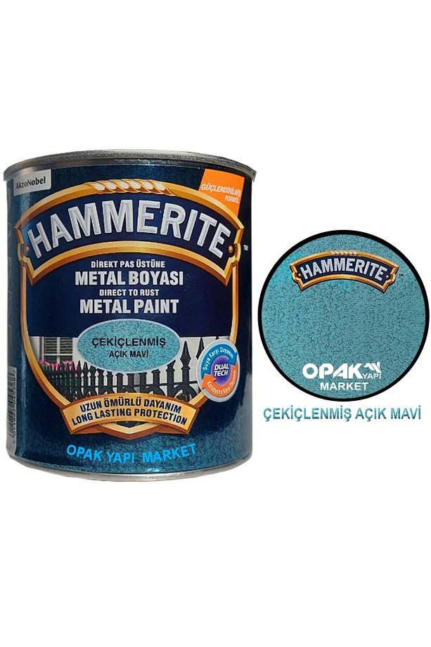 Hammerite Çekiçlenmiş Açık Mavi 2,5lt (3,5 Kg)