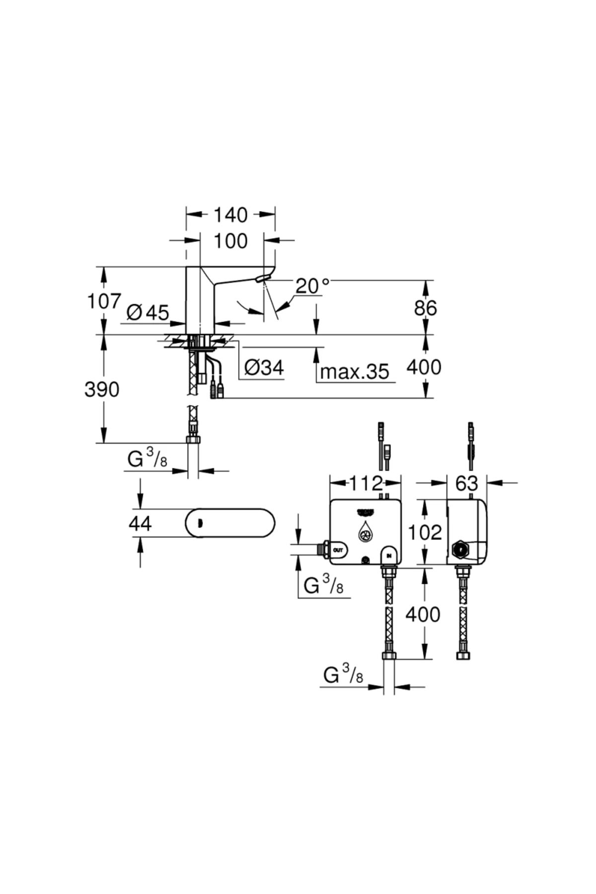 Euroeco Cosmopolitan E Powerbox - 36384000