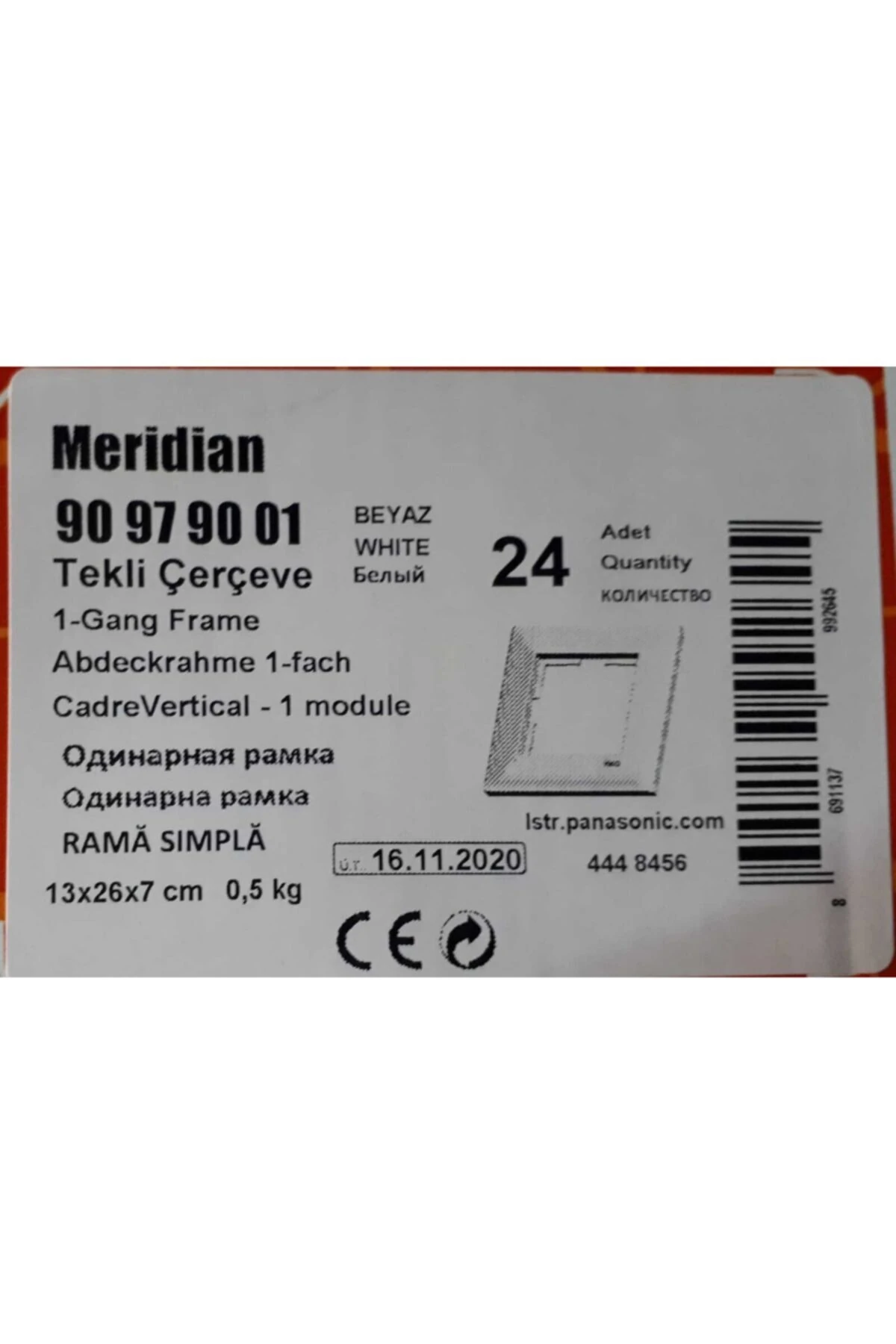 Meridian Tekli Cerceve 24 Adet