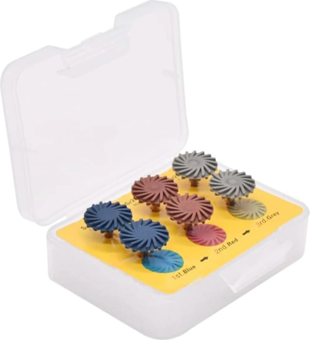 6 Adet Karışık Diş Kompozit Reçine Parlatma Diski Seti (Yurt Dışından)