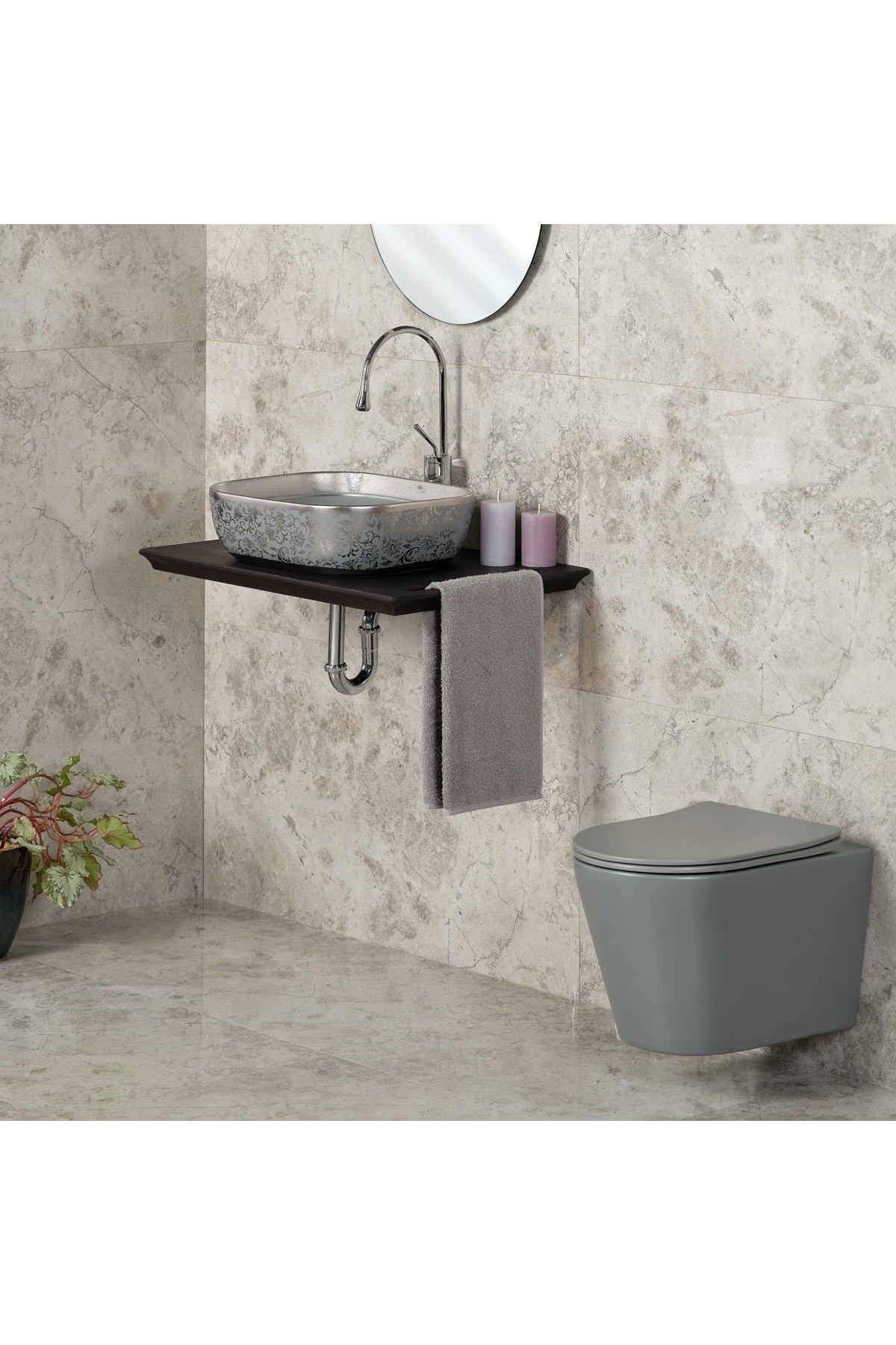 Et-h201mg Mat Gri Klozet