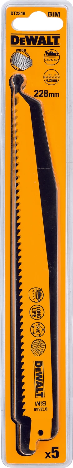 Dt2349 Ahşap Kesim Tilki Kuyruğu Testere Bıçağı Çivili Ahşap,Sert Plastik 5Ad.