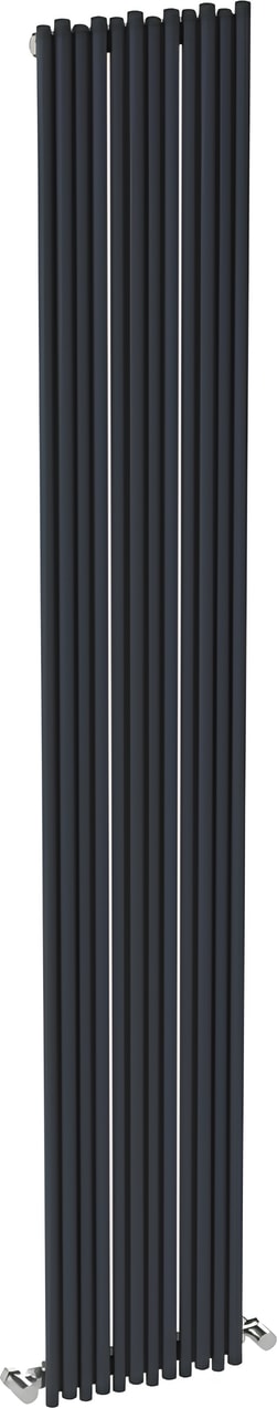 Pipette Dikey Alüminyum Radyatör Modern Tasarım Antrasit 180X28 cm