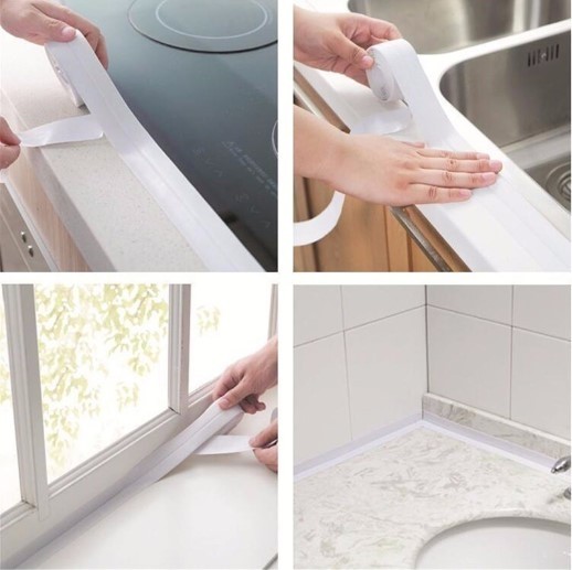 Beyaz Su Sızdırmaz Lavabo Kenar Bandı (3.2m)