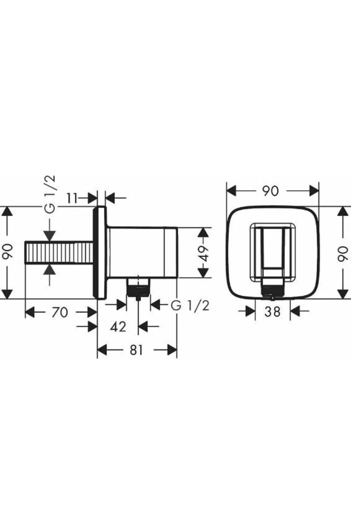 Krom El Duşu Tutucu, Pratik ve Şık Banyo Aksesuarı