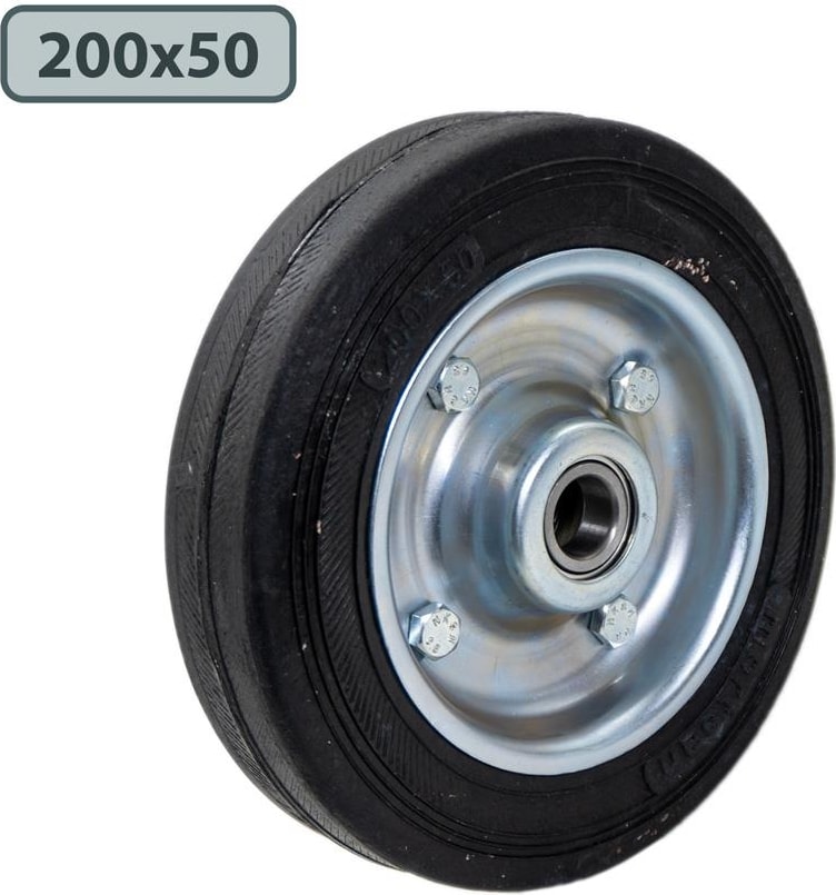 Yük Taşıma Dolgu Lastik Teker Çelik Saç Jant 200 x 50 mm