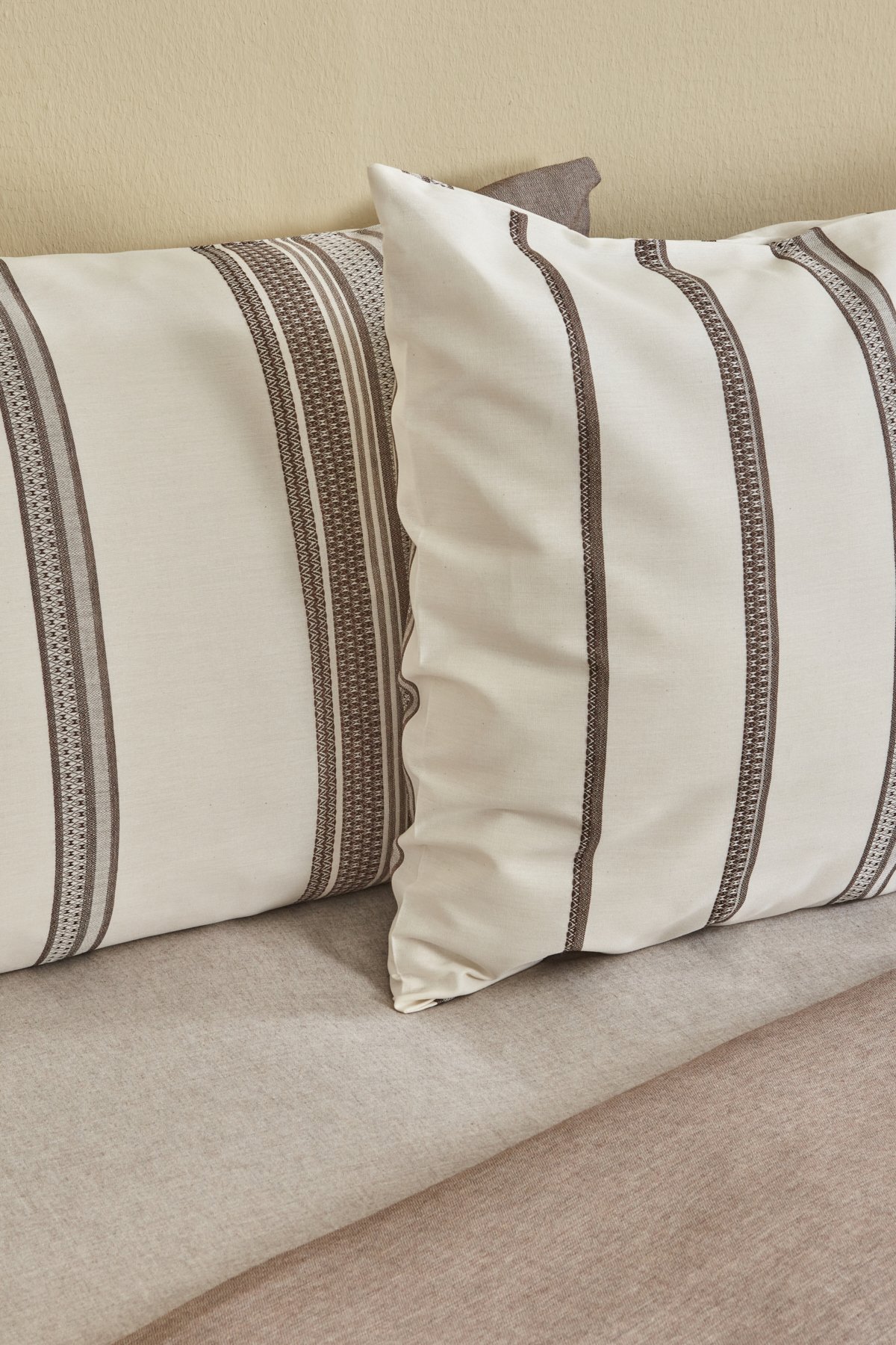 Vetro Terracotta Çift Kişilik İpliği Boyalı Nevresim Takımı