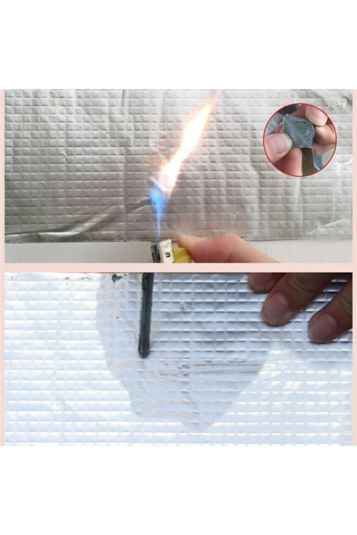 OZKUVVET Çatı Izolasyon Ses Su Yalıtım Tamir Bandı Çamur Bant 10 Cm X 2 Metre (3 ADET)