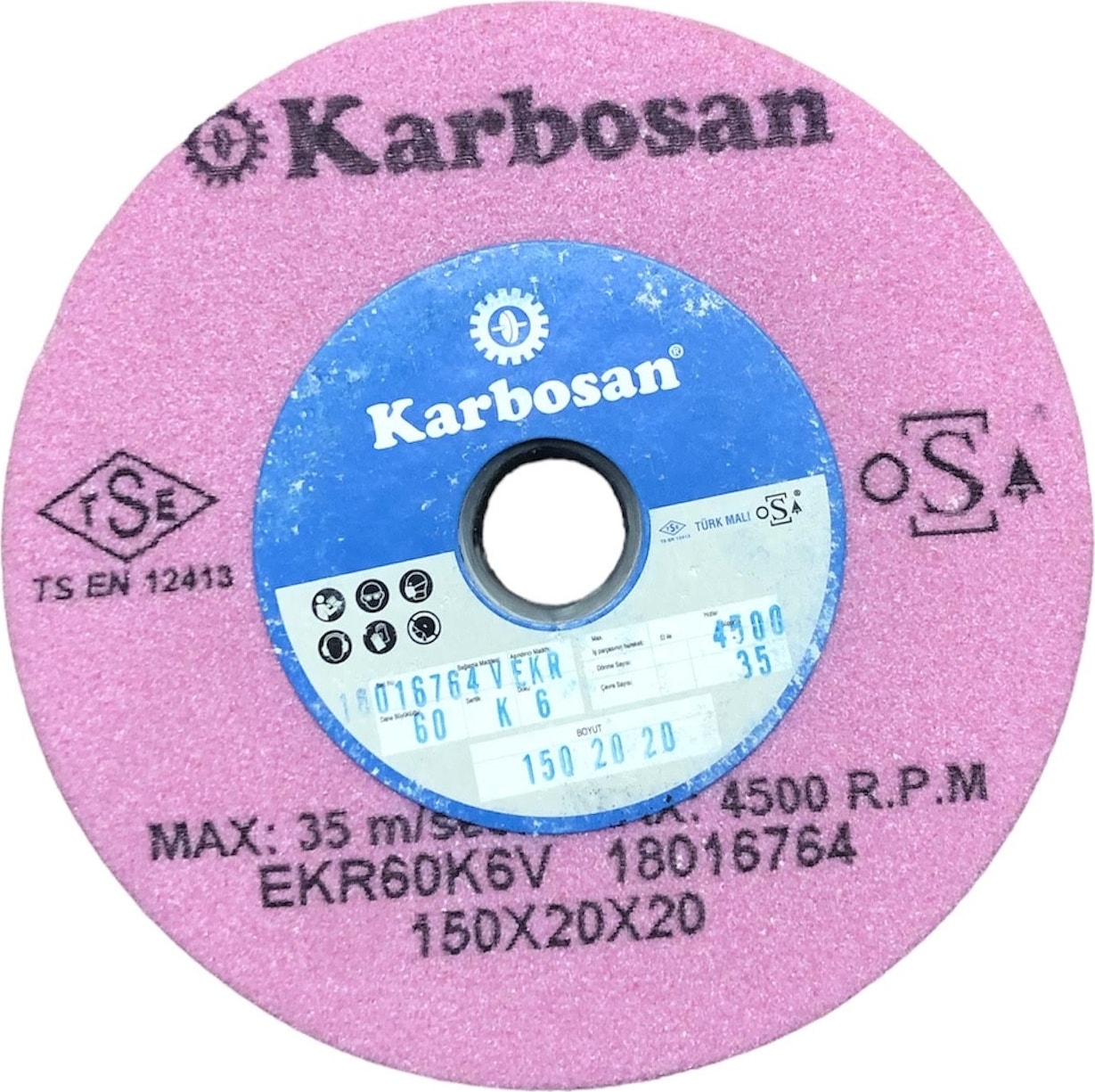KARBOSAN Taşlama Taşı 150X20X20 EKR60 K6