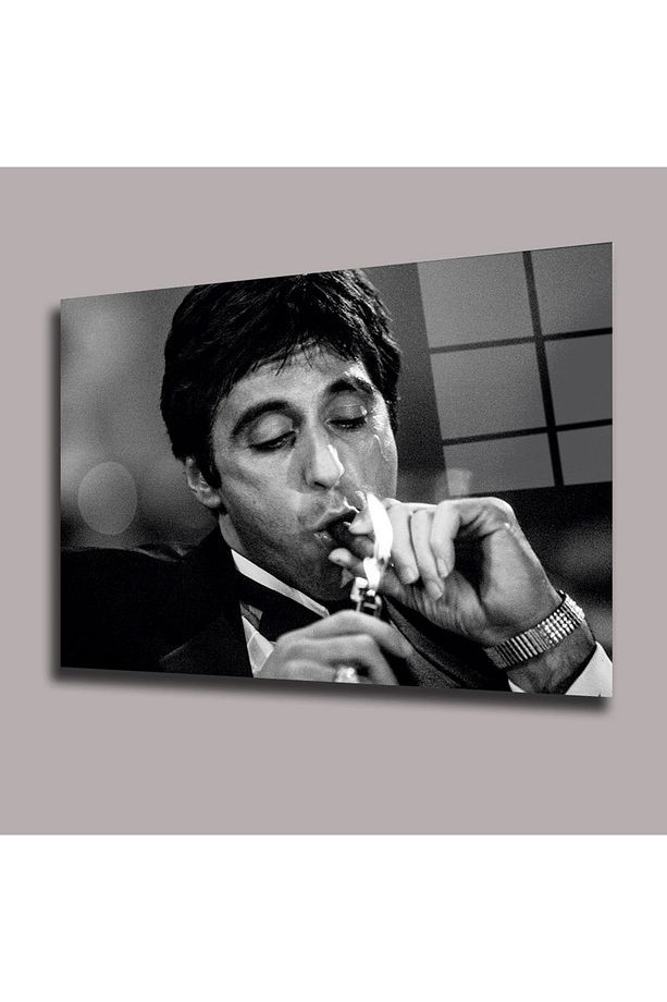 Tony Montana- Scarface the world is yours Sinema Ve Ünlüler Cam Tablo #PCT0940
