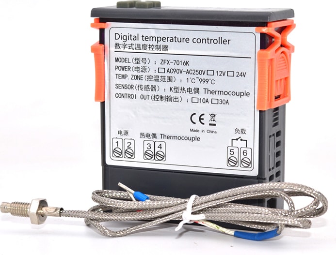 -7016K 220V 0-1000 C 30A Yüksek Derece Termostat