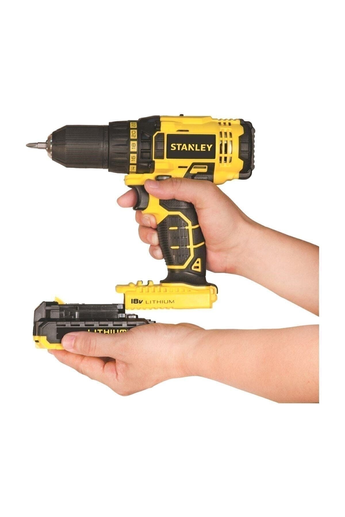 STANLEY Scd201d2k 18volt/2,0ah Li-ıon Çift Akülü Profesyonel Vidalama