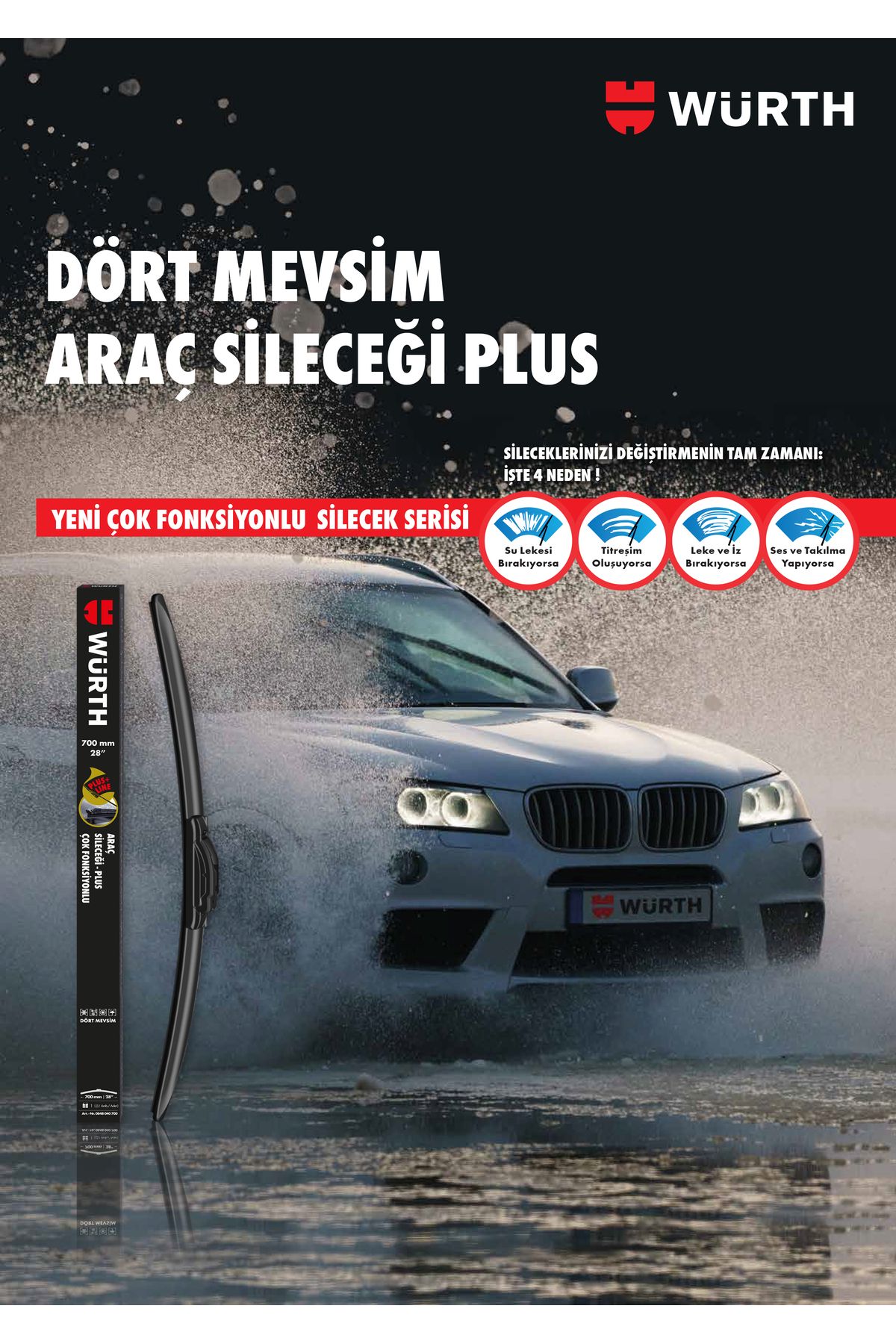 Muz Silecek Takımı Range Rover Freelander 1998-2006 ile uyumlu