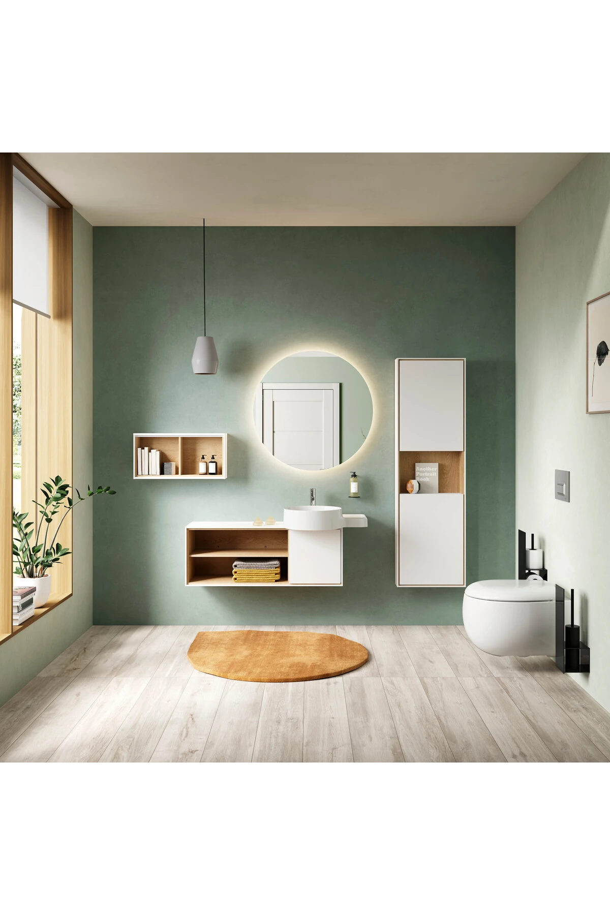 Memoria 5885B403-0559 Rim-ex Asma Klozet, Clean, 54 cm, Beyaz