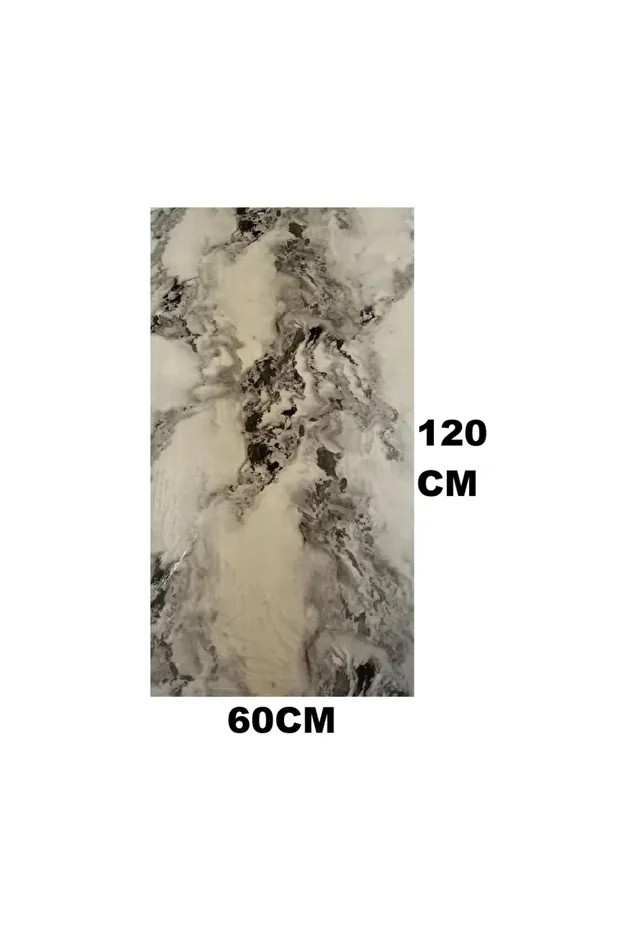 Alternatif Kaplama UV PVC Mermer Panel Carrara 1 Adet 60x120cm Ev Ofis Otel Duvar Kaplama Paneli