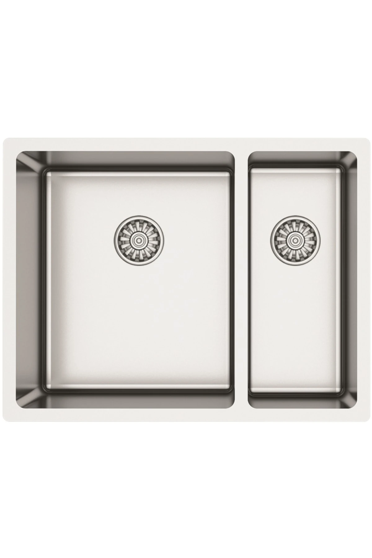 1,5 Göz 44x58 Cm El Yapımı Paslanmaz Çelik Evye