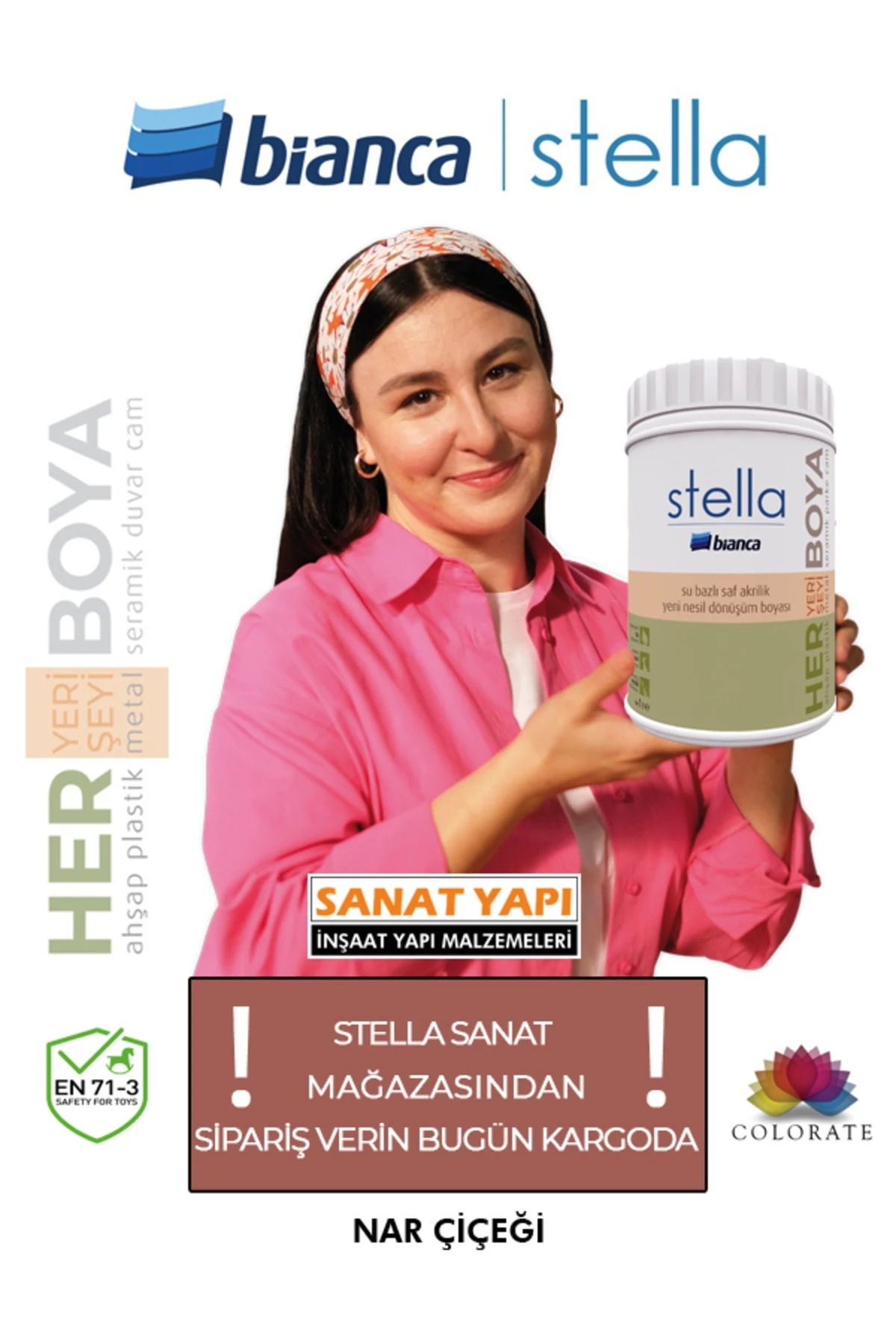 Stella Boya Yeni Renkler 1Lt