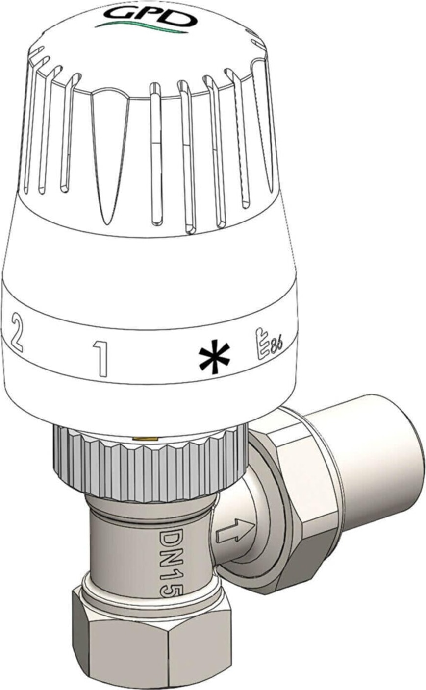 1/2&quot; Termostatik Radyatör Vanası