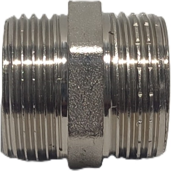 1" Sarı / Krom Dişli Nipel DN25 - Chrome Nipple