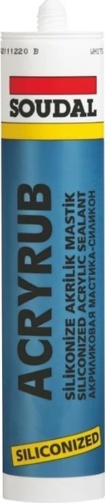 Acryrub Silikonize Mastik 310 Ml/ 500 gr. Beyaz