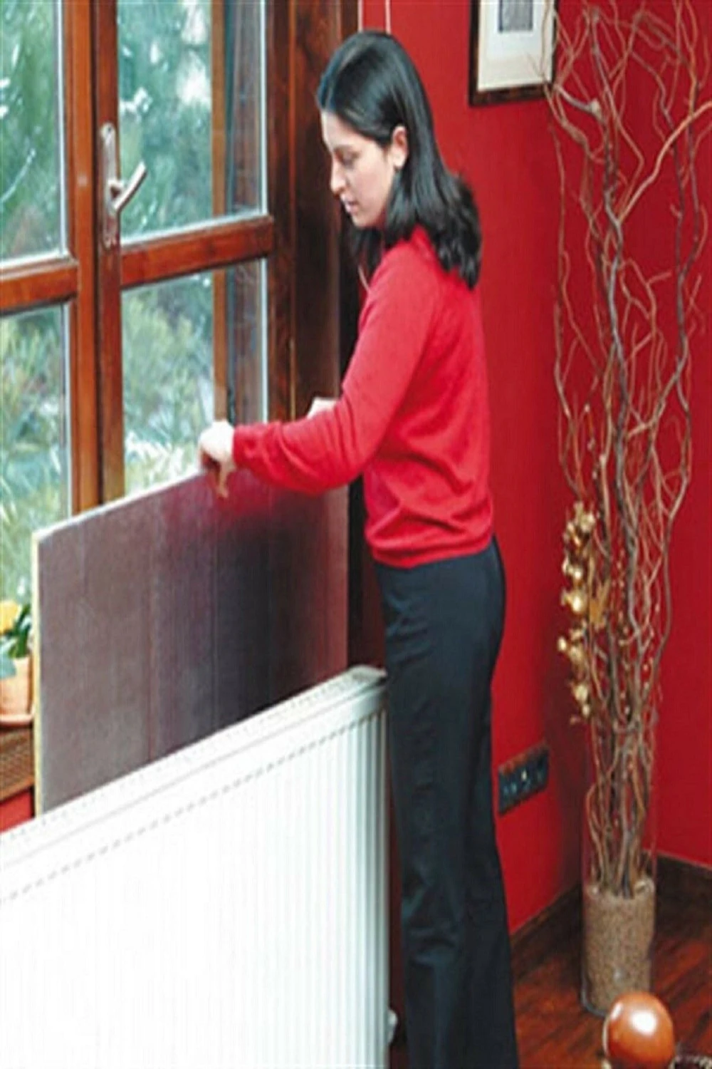 Ankaflex 2 Adet Alüminyum Folyo Kaplı 1 cm Polietilen Petek Soba Arkası Isı Sıcaklık Yalıtım Levhası