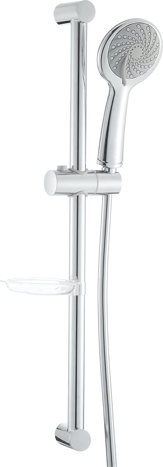 Samba A45680STA 3f Sürgülü El Duşu Takımı, 6 L/dk Su Akışı, Duvara Monte, Krom