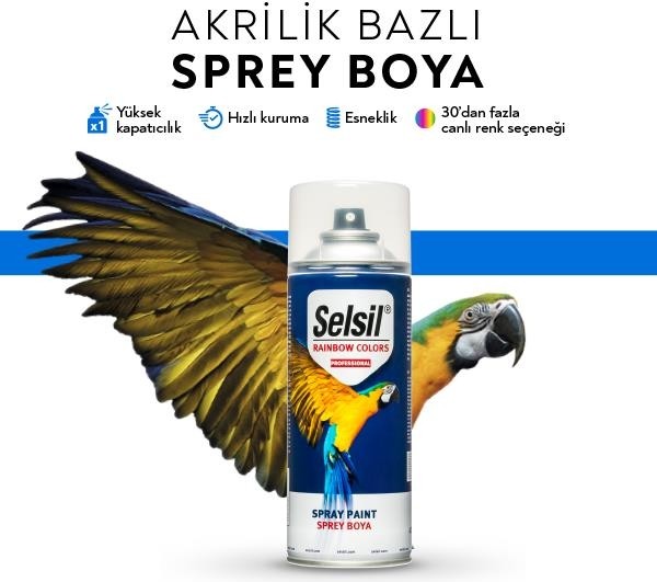 Rainbow Sprey Boya 400ML (Siyah Mat - Black Mat)