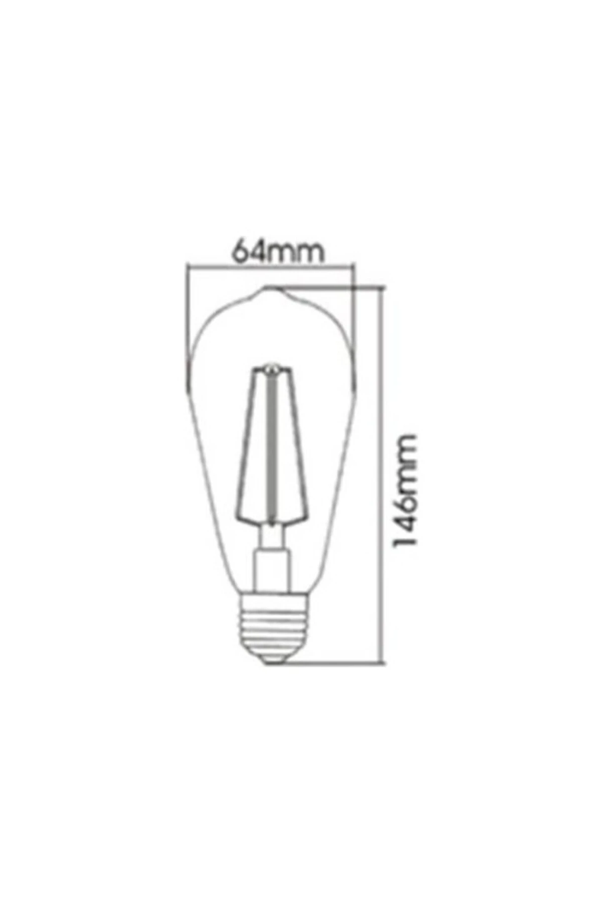 Rustik Led Ampül Flamanlı 6W E27 Ct 4284