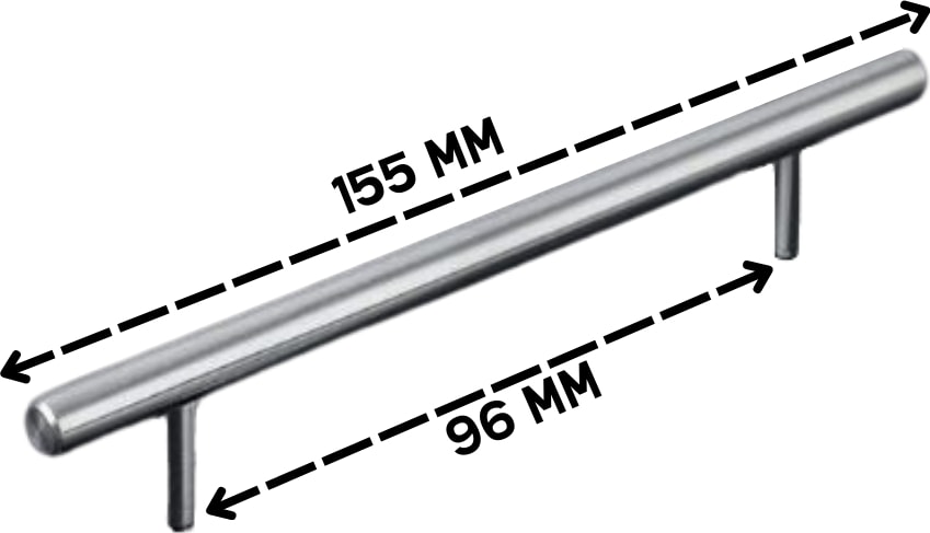 Keijo INOX 96mm Paslanmaz Kulp (mobilya, dolap kulpu, kulp modeli)