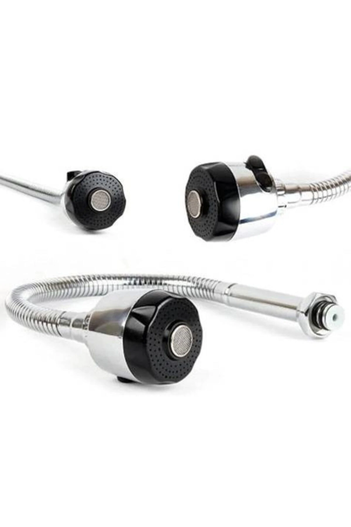 Mutfak Musluk Başlığı Oynar Başlıklı Spiral Krom Musluk Başlığı