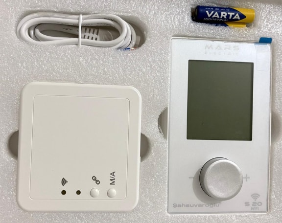 S20 Wifi-Beyaz Mobile Dijital Oda Termostatı