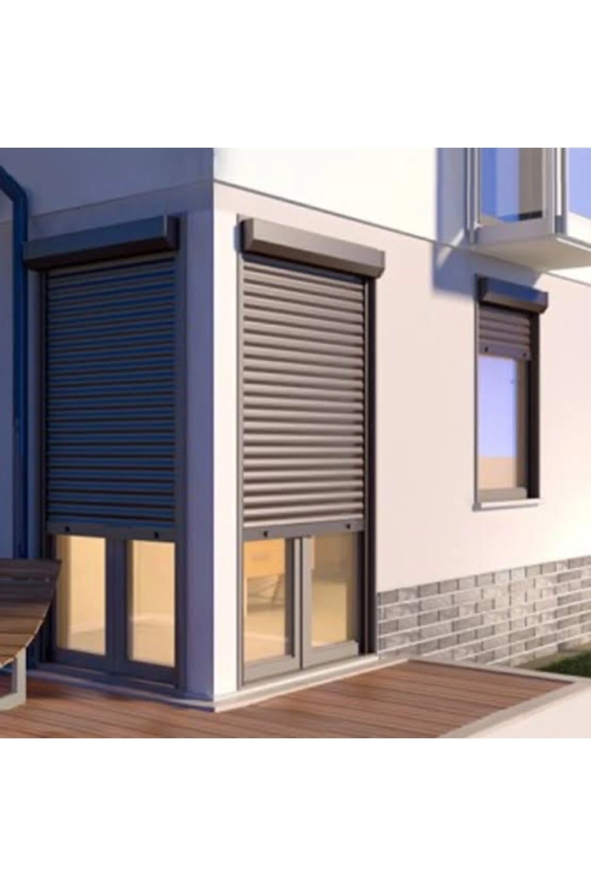 Rollina Beyaz Tek Düğme Jaluzi Kumanda Anahtarı