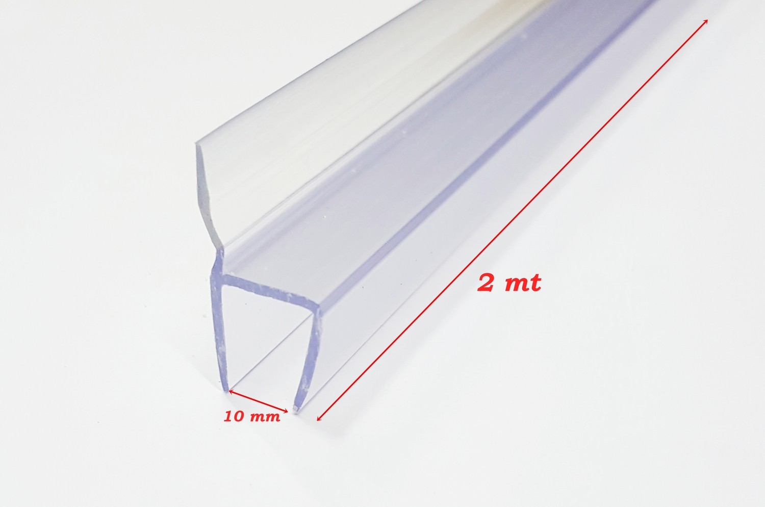 Cam Kapı Fitili Cam Balkon Fitili Şeffaf 10 mm 4 Adet 2 Metre