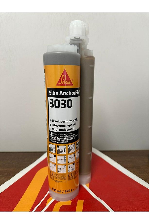 AnchorFix-3030 YÜKSEK PERFORMANSLI, PROFESYONEL EPOKSİ ANKRAJ MALZEMESİ 585ml/870gr Kartuş Gri