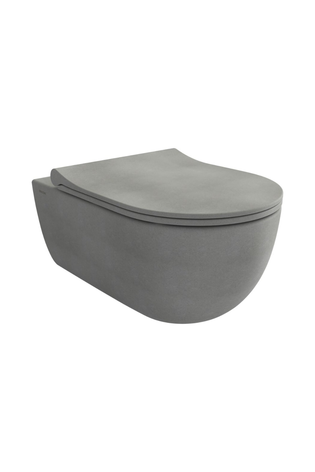 V-Tondo Rimless Gizli Taharet Girişli Kısa Asma Klozet Mat Beton 1417-069-0128 Kapaksız