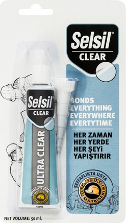 Ultra Clear 50 ml Şeffaf Hibrit Korniş ve Montaj Yapıştırıcı Silikon / Mastik