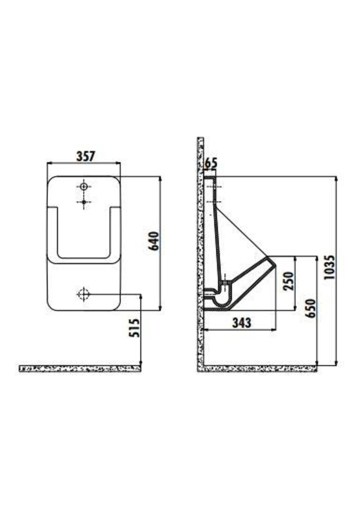 Ankastre Pisuvar (Fotoselli) TP640