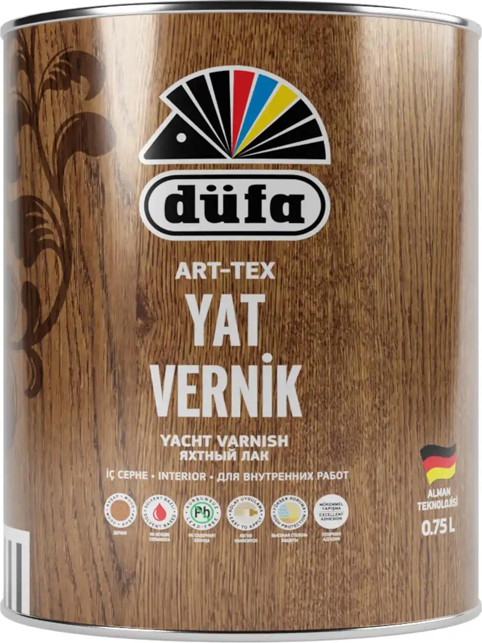 Yat Verniği 0.75 l Parlak Ahşap Yüzeyler için Yüksek Kapatıcılık ve Dayanıklılık Özellikli